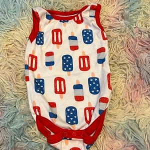Baby Gear 6-9 Month Baby Red White & Blue Onesie